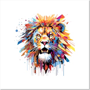 Lion Animal Freedom World Wildlife Wonder Abstract Posters and Art